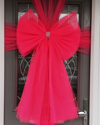 Hot Pink Door Deluxe Bow Decoration Kit