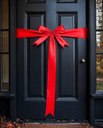 Ribbon To Gift Wrap A Door