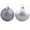 Oversized Silver Christmas Baubles