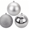 Silver Christmas XL Baubles