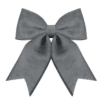 Grey Velvet Bow